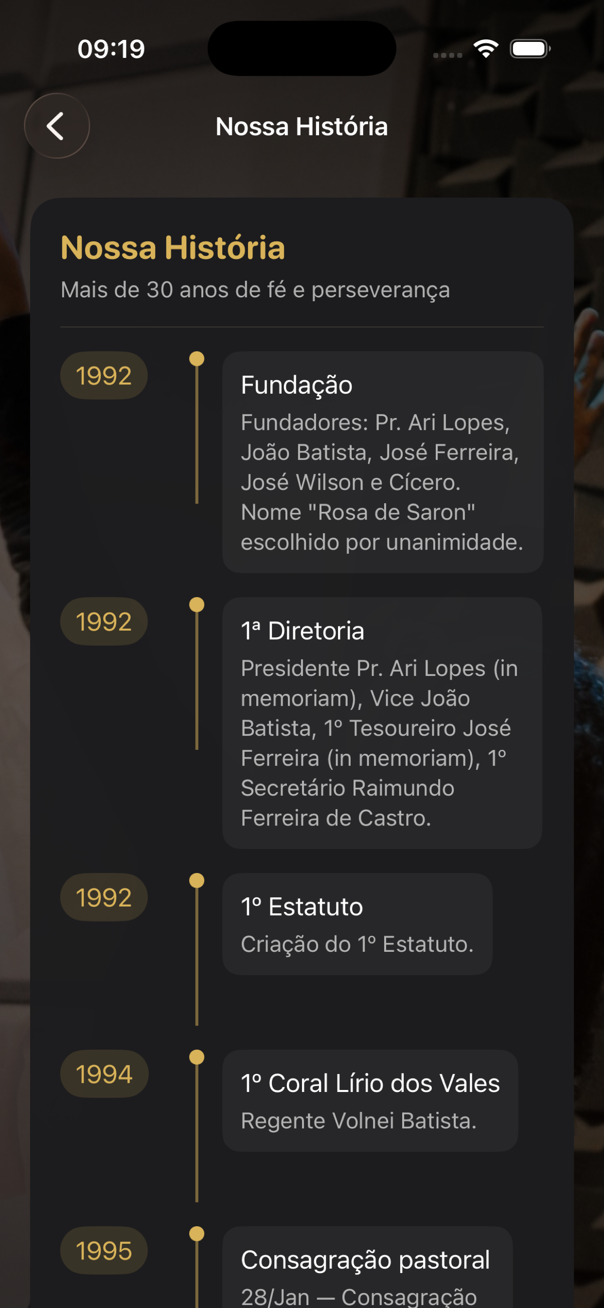 Tela história